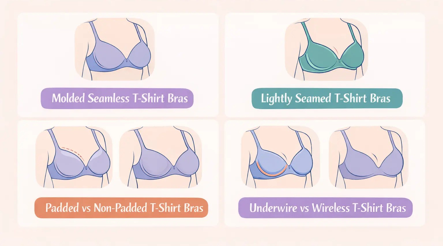 T-Shirt Bra Guide and Its Types