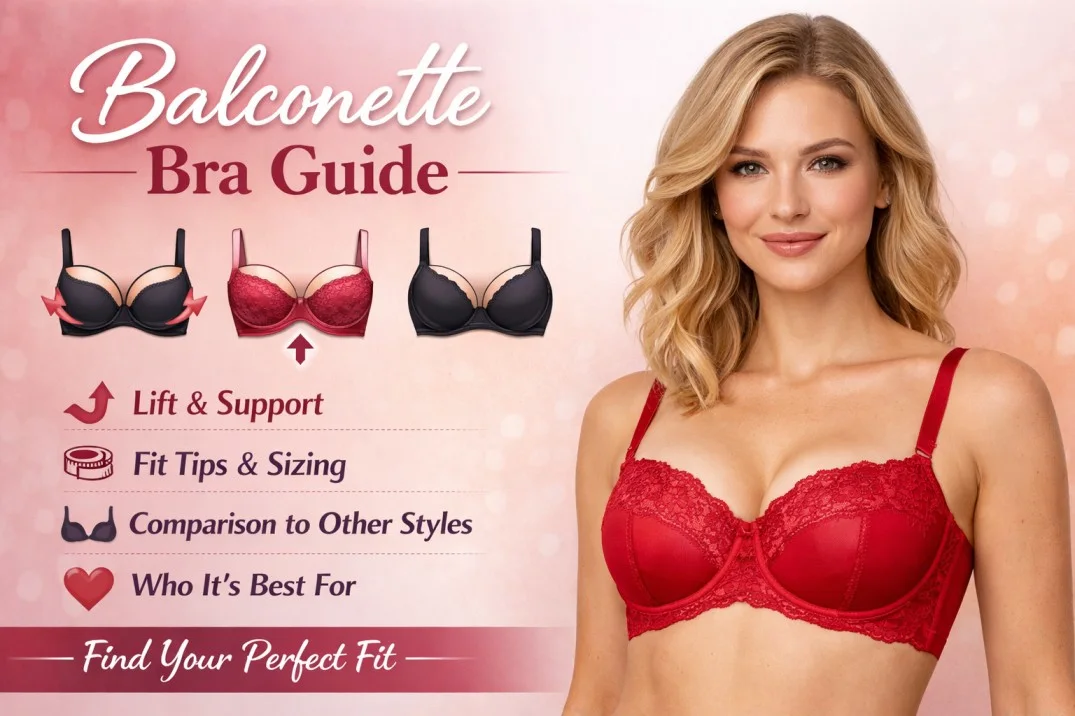 Balconette Bra Explained Fit, Lift, and Size Guidance